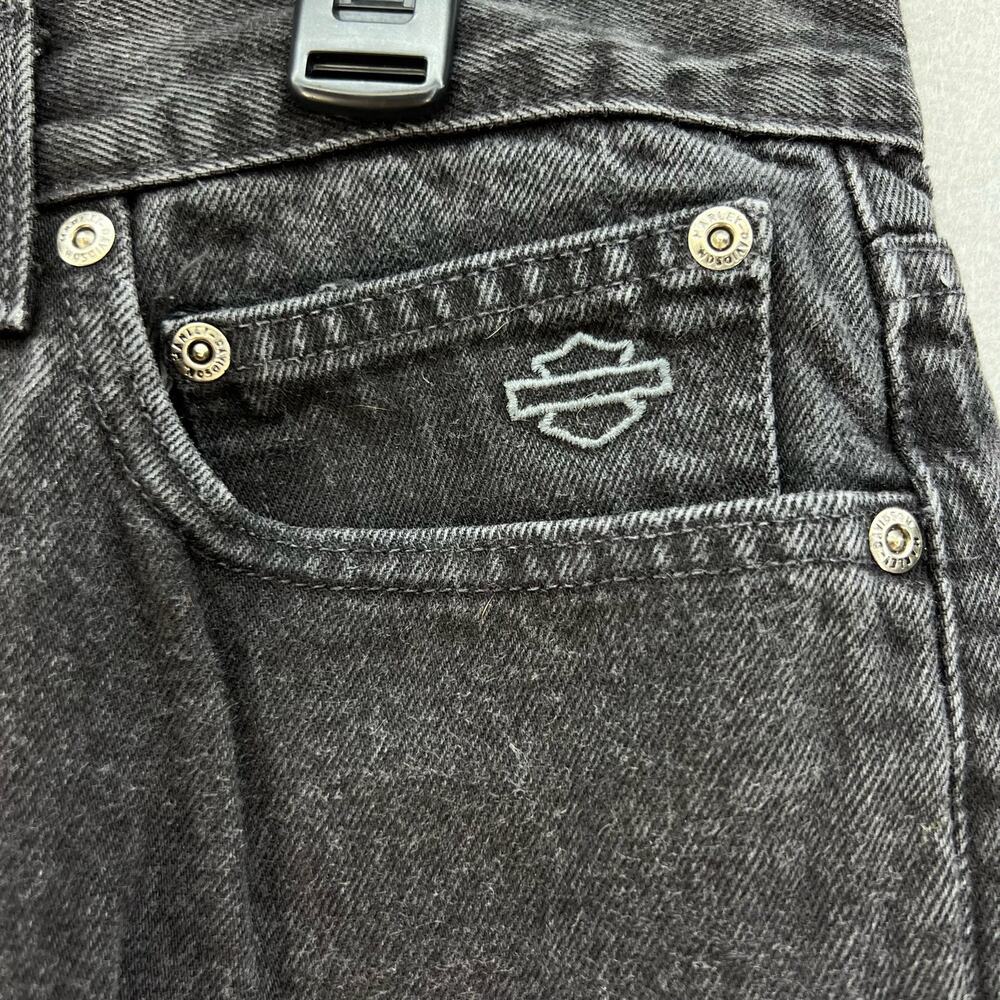 Harley Davidson Jeans Men's 36x30 Black Relaxed Fit Straight Leg Motor Clothes - Picture 4 of 15